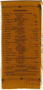 Entertainment in Aid of the Statue of Liberty Pedestal Fund [verso], 1885 by American School